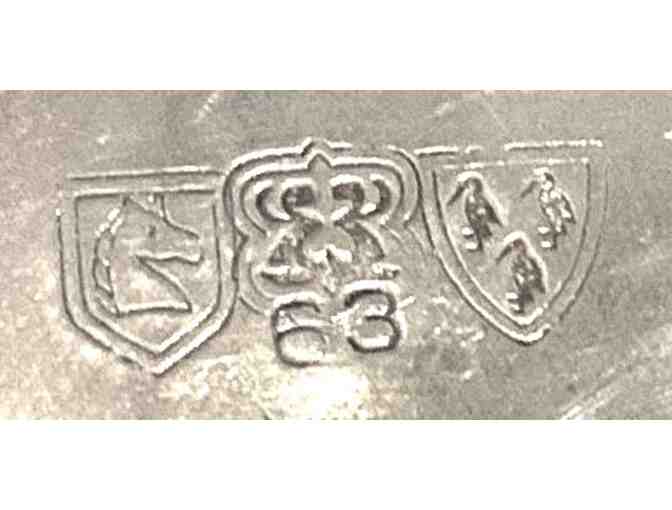 Friedman Gorham Silver Plate Small Chocolate Pot Side Wooden Handle with initials