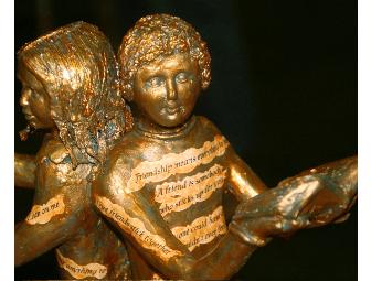 Class Project Marin - Beautiful Sculpture 'Lean on Me' by 4th Grade Artists