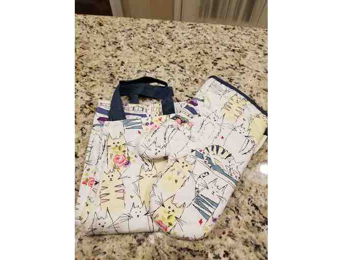 Kitty Apron and Potholder