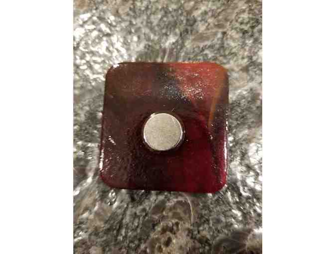 Glass Cat Magnet by John Larosa