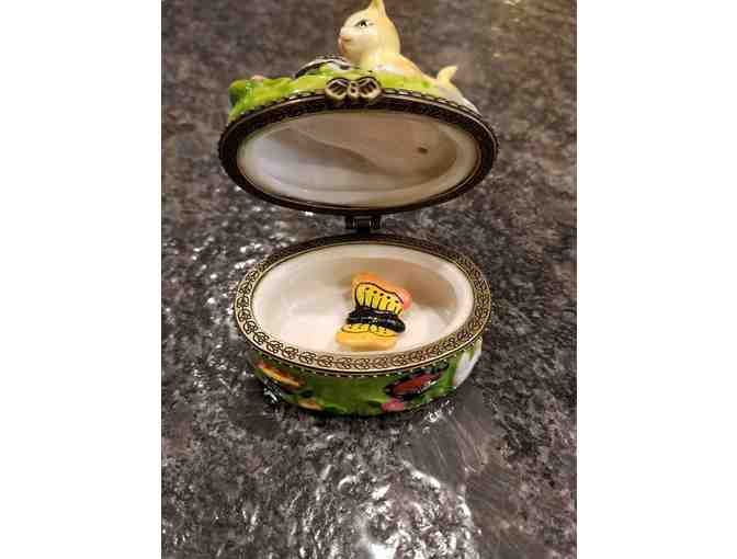 Lot of Three Cat Trinket Boxes