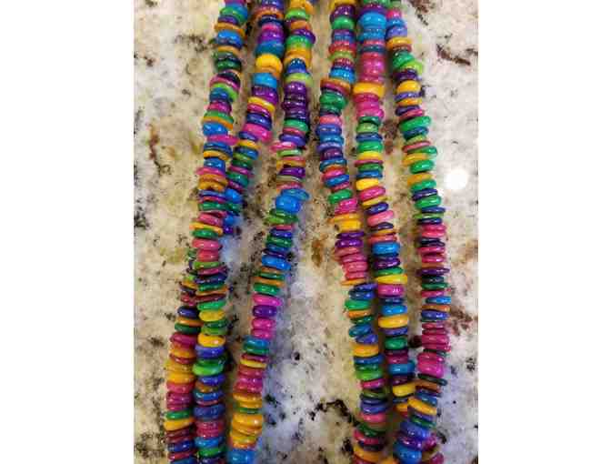 Triple Strand of Colorful Beads