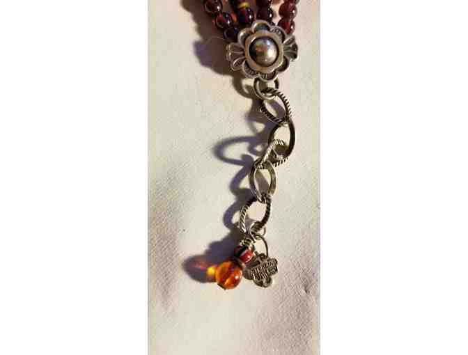 Multi Strand Multi Colored Bracelet- 925 clasp- Pre- Owned