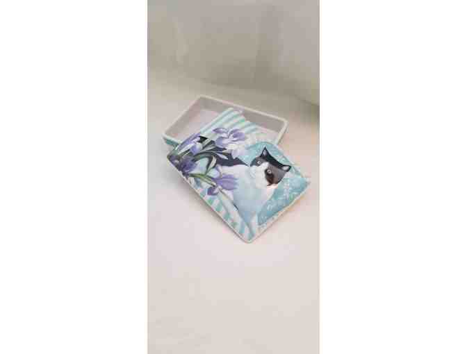 Two Cat Themed Trinket Boxes- Pre Owned