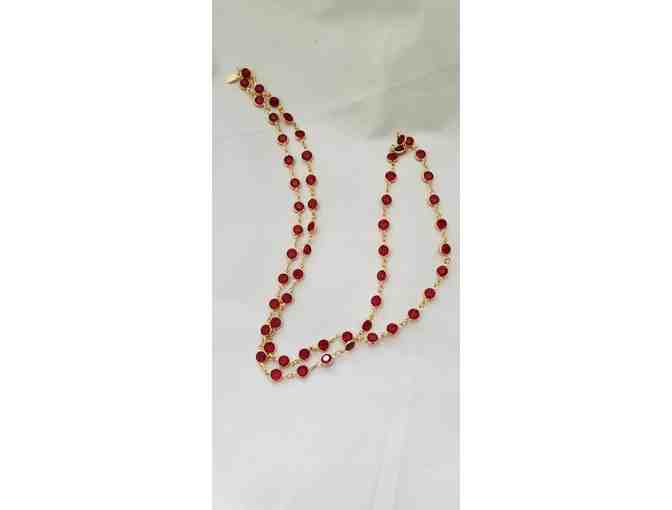 Red Swarovski Necklace-Pre Owned