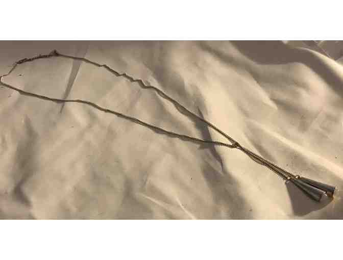 Iridescent Glass Cone Necklace