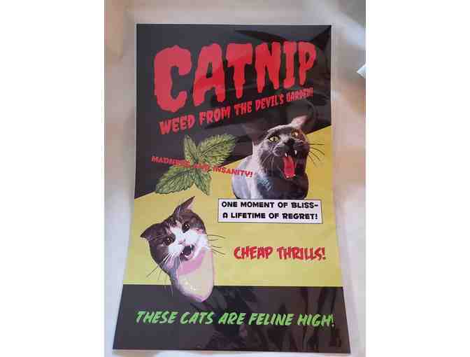 Lot  B - Five Cat Art Posters