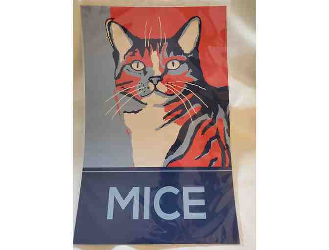 Lot  B - Five Cat Art Posters