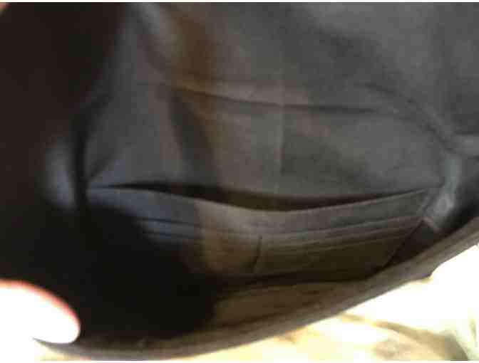 Black Embroidered Clutch Purse