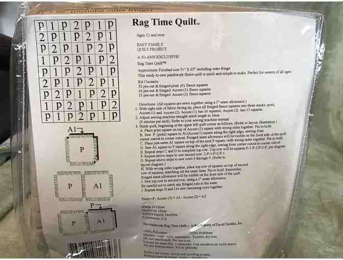 Fleece Rag Time Quilt