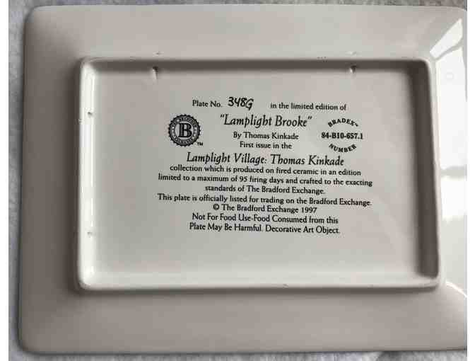 Trio of Thomas Kinkade Lamplight Plates