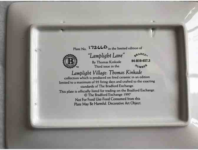 Trio of Thomas Kinkade Lamplight Plates