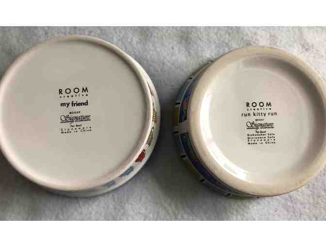 Lot of 2 Cat Food/Water Dishes