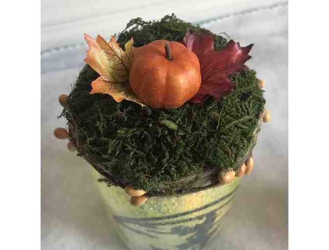 Autumn Witch Jar with Flameless Candle - Yellow Witch