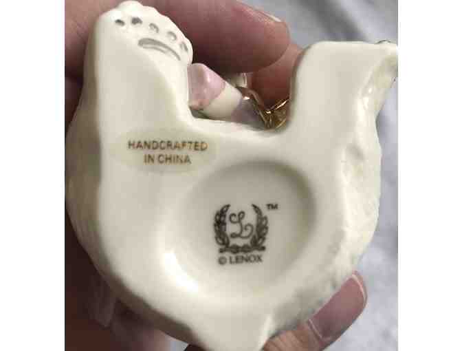 Lot of 2 Lenox Christmas Ornaments - Bear and Snowman