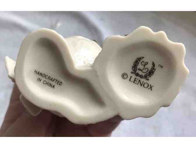 Lot of 2 Lenox Christmas Ornaments - Bear and Snowman