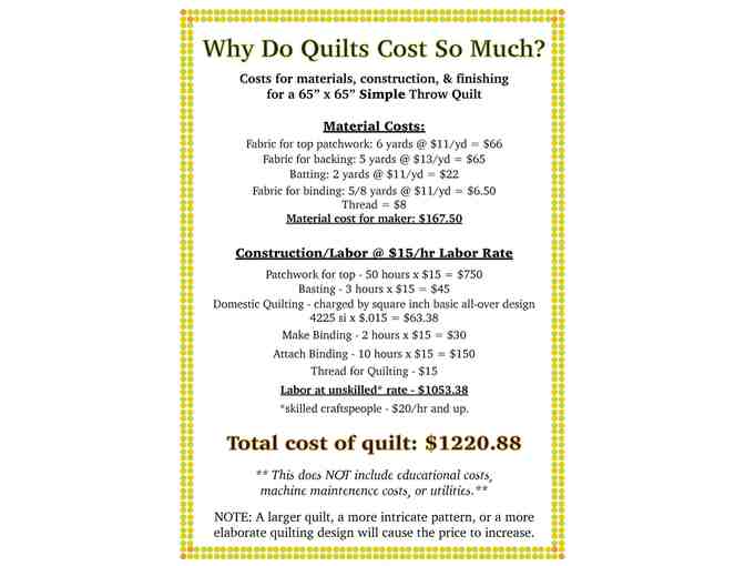 Quilter's Cottage Quilt 71 x 85