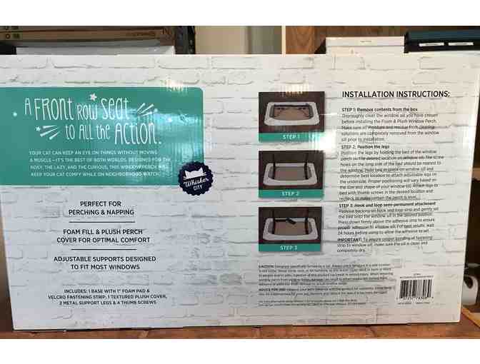 Whisker City 'Neighborhood Watch in Progress' Window Perch