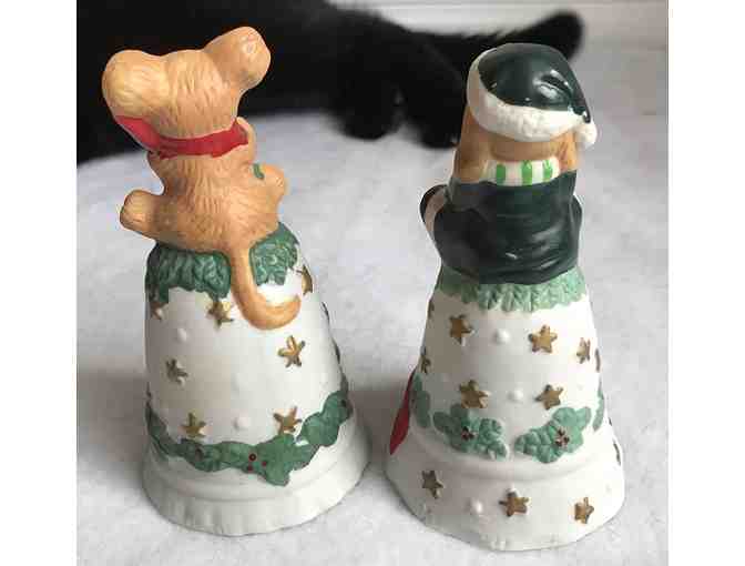 Lot of 2 Porcelain Christmas Bells