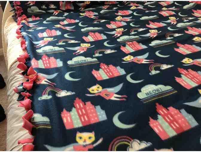 Throw Blanket - Super Girl Cat