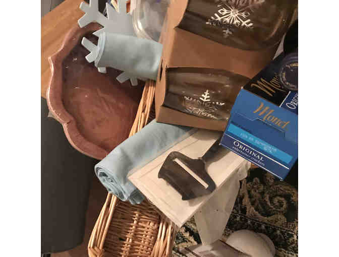 Snow Much Fun! Wine and Cheese Party Gift Basket