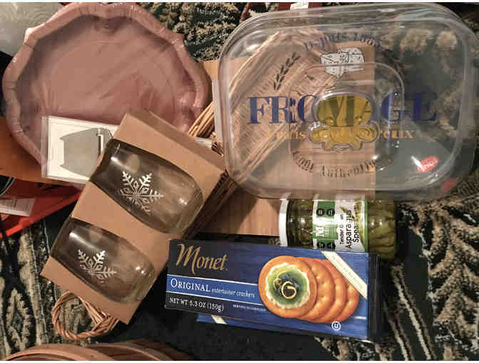 Snow Much Fun! Wine and Cheese Party Gift Basket