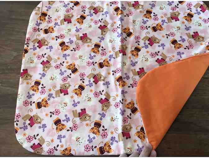 Cat Mat - Pink Cats/Orange
