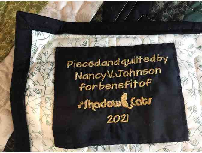 Green Jelly Roll Race Quilt 57 x 67