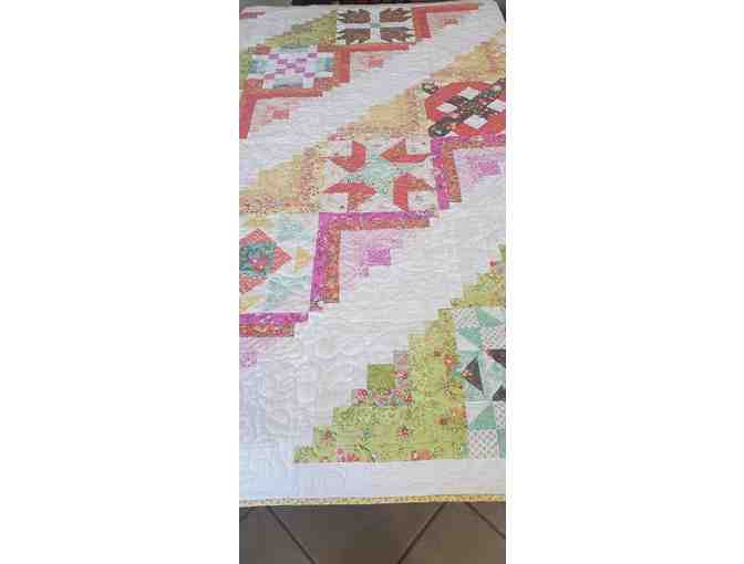 Spring Log Cabin Quilt 72'x72'