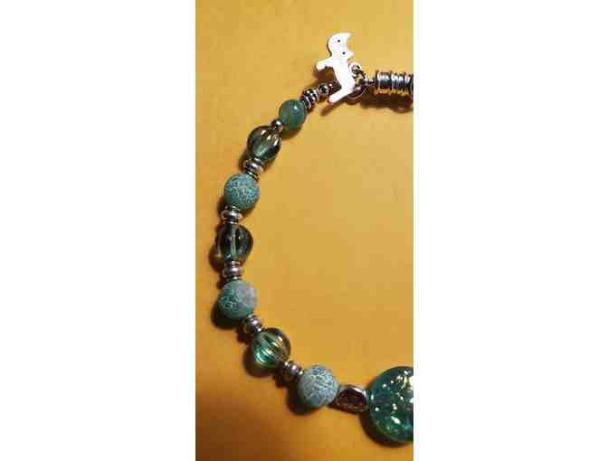 Bracelet- Aqua/Teal with Silver