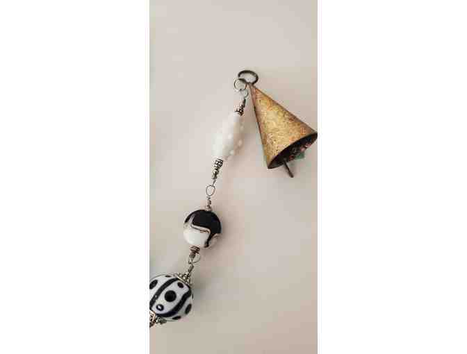 Handcrafted Lampwork Beads-Black and White