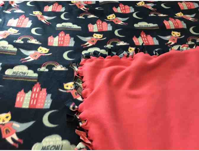 Throw Blanket - Super Girl Cat