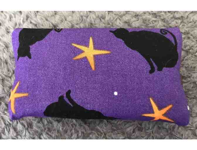 Tissue Holder - Purple/Black Cats with Orange Trim