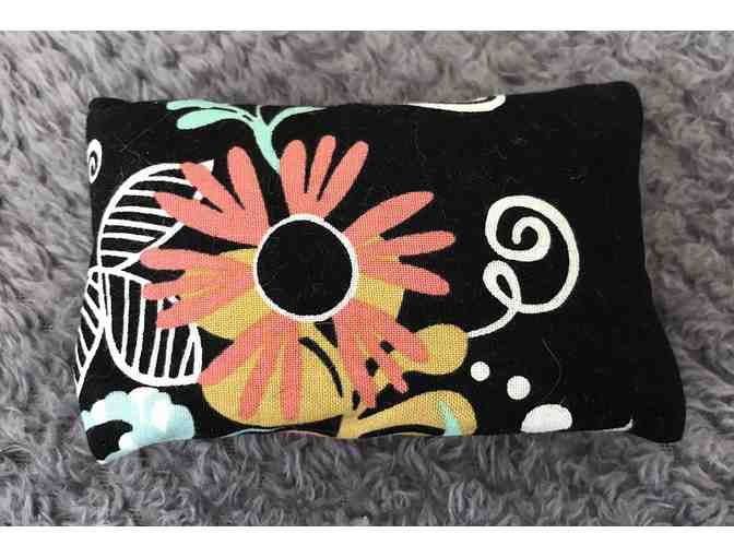 Tissue Holder - Black with Multicolor Floral