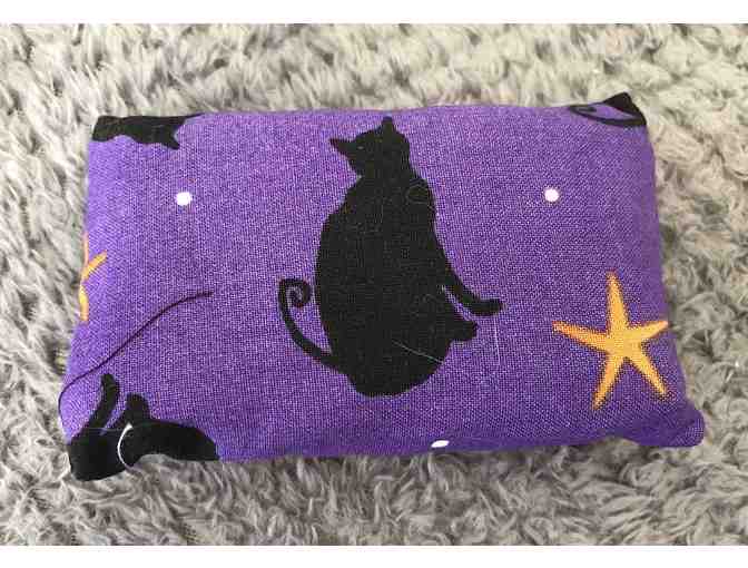 Tissue Holder - Purple/Black Cat with Black Trim