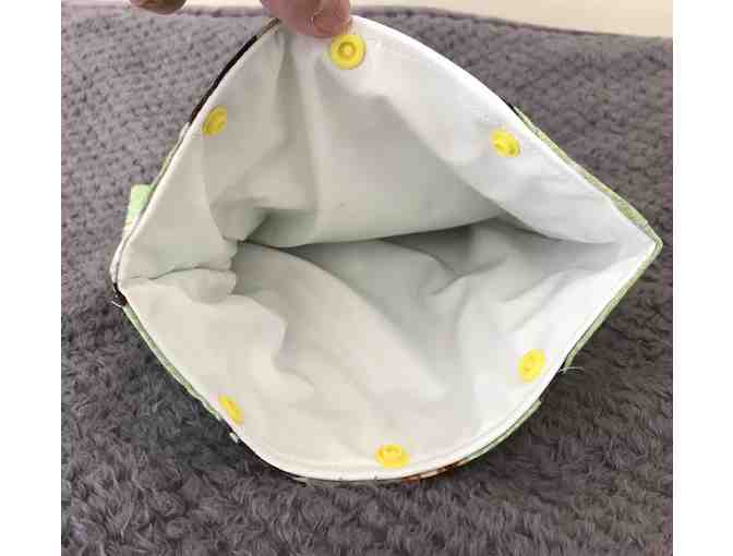 Snack Bags - Green with Cats