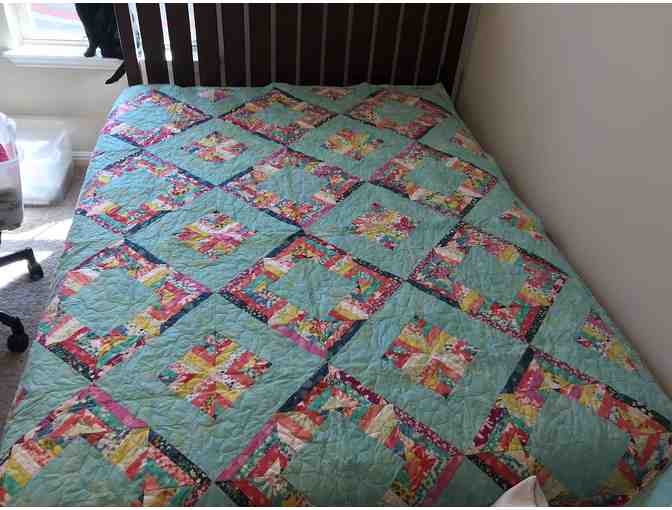 Diamonds Squared Quilt 91 x 70