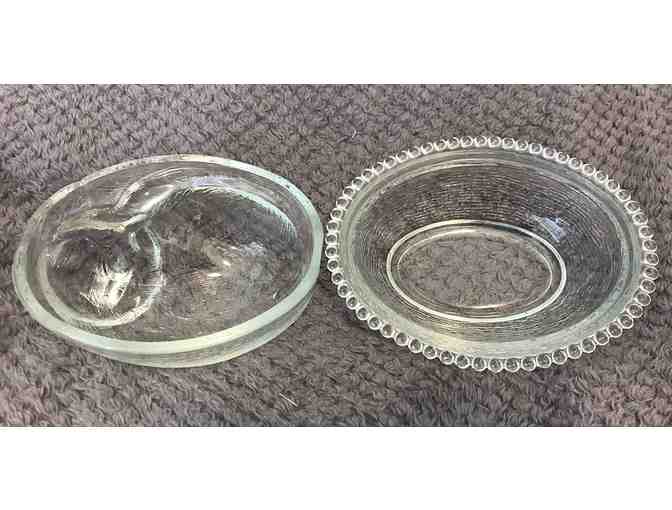 Glass Cat Covered Dish