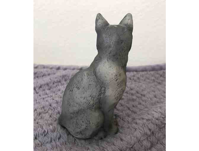 Russian Blue Cat Figurine