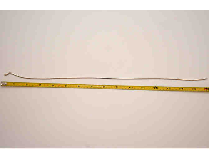 Sterling Silver Omega Chain Necklace 16'