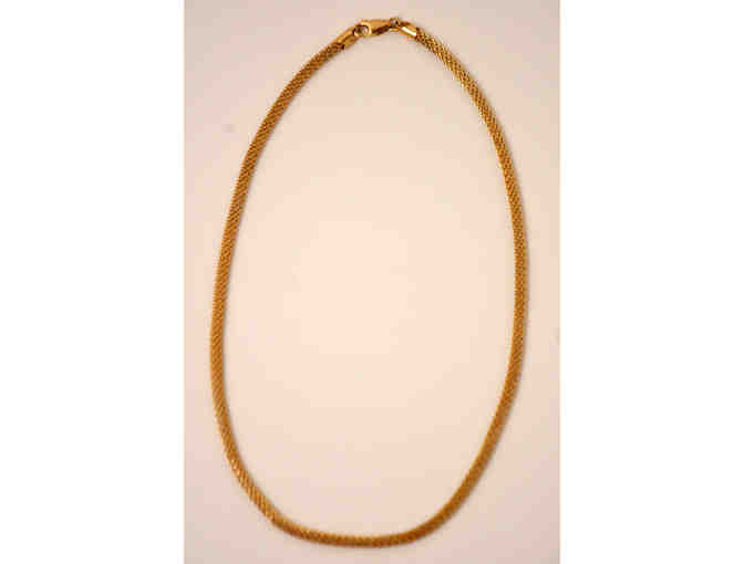 Gold Wash Sterling Silver Necklace 18'