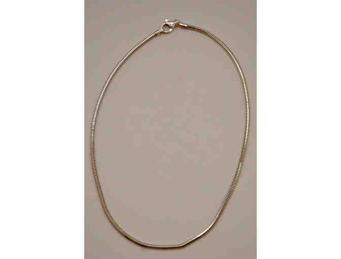 Sterling Silver Snake Chain Necklace 15'