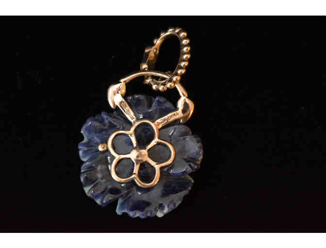 Sterling Silver Flower & Bee Pendant