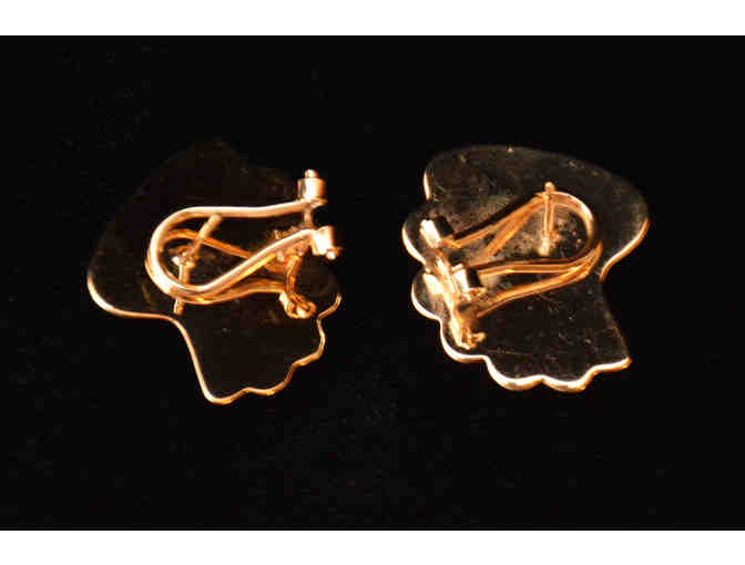 14K Gold Shell Earrings