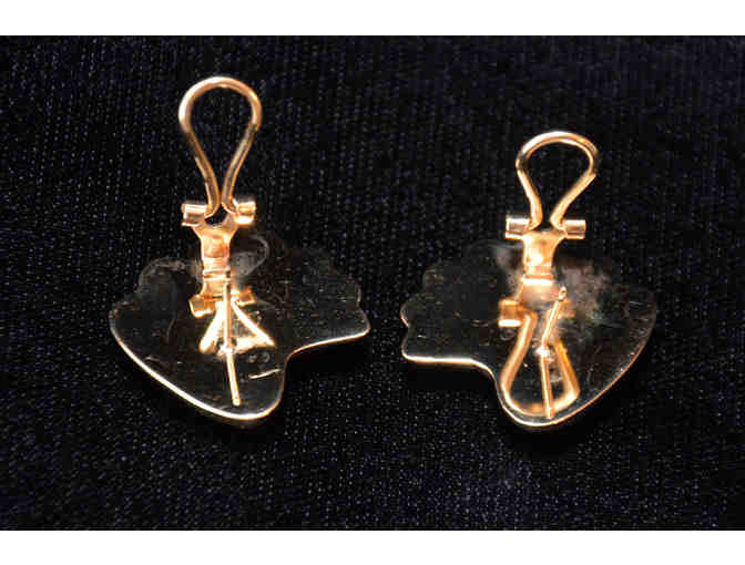 14K Gold Shell Earrings
