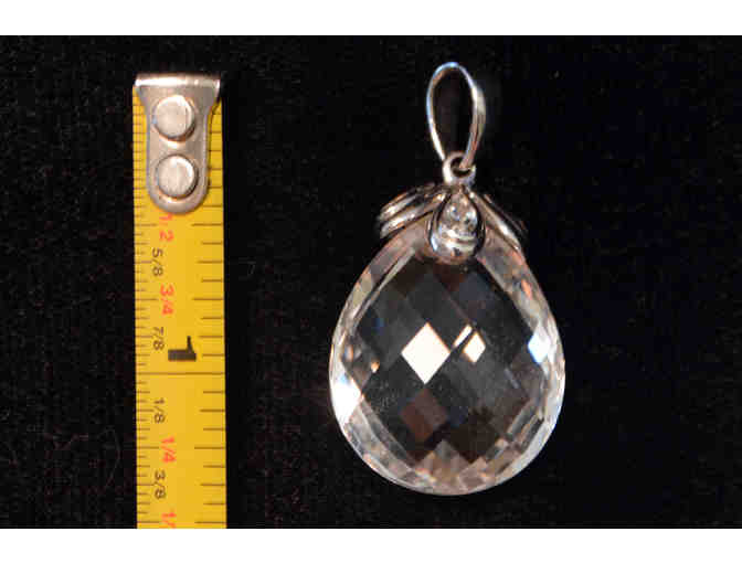 Sterling Silver and Clear Crystal Pendant