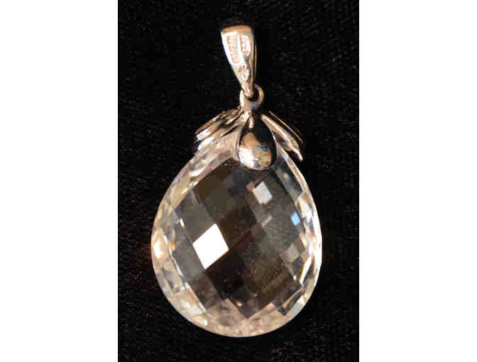 Sterling Silver and Clear Crystal Pendant