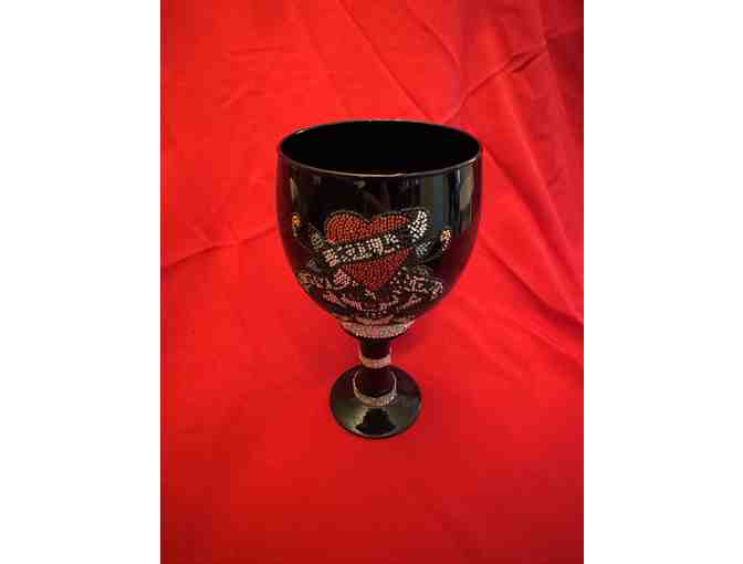 Vintage Ed Hardy Decorative Goblet - Photo 1