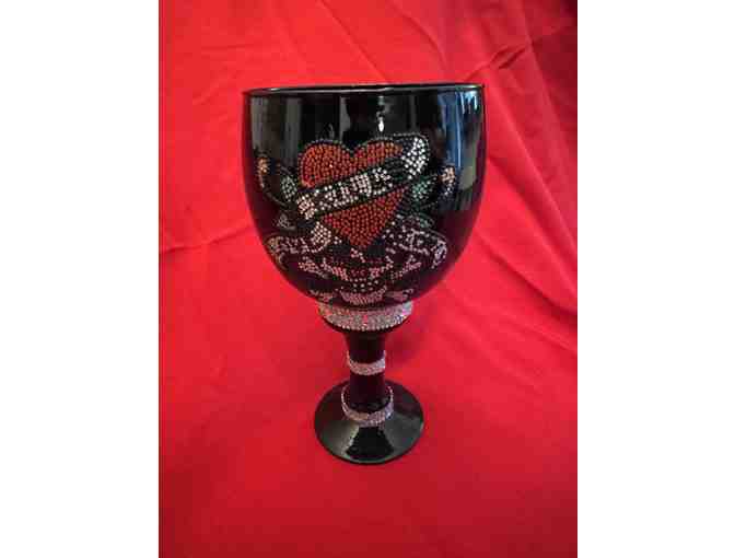 Vintage Ed Hardy Decorative Goblet - Photo 2
