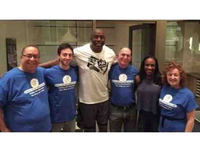 2 on 2 Basketball Game with Magic Johnson and Byron Scott and a signed basketball